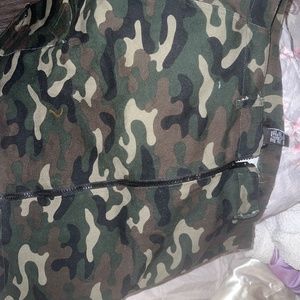 Camo cargo skirt